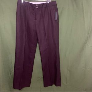 NWT Banana Republic Brown Linen Martin Wide Leg 14